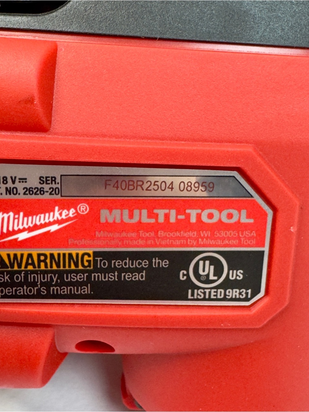 Milwaukee 2626-20 M18 18V Lithium-Ion Cordless Oscillating Tool - Picture 4 of 9